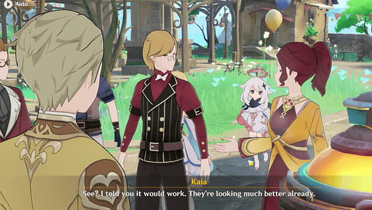 Genshin Impact Daydreams Beyond Space and Time Walkthrough - Talk to Grundeland