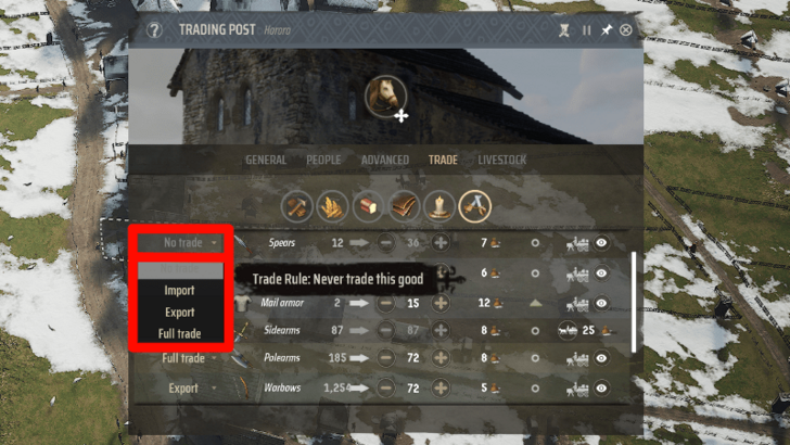 Manor Lords - Trade Rules