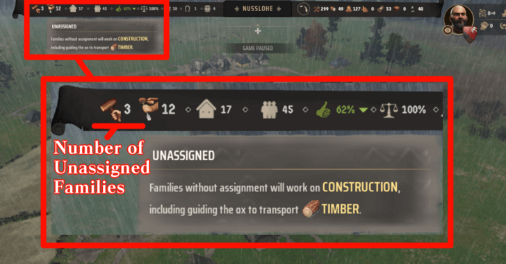 Manor Lords - Have At Least One Family Unassigned