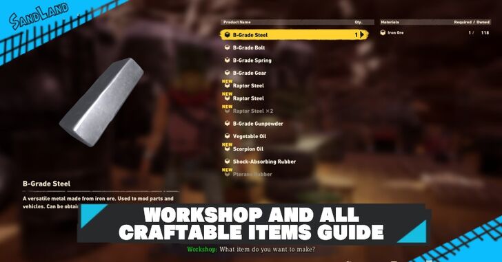 SAND LAND Workshop Thumbnail