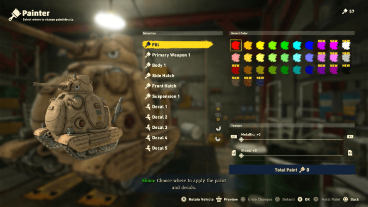 Sand Land - Paint Vehicles