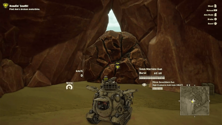 Sand Land - Break Rocks Using Tank