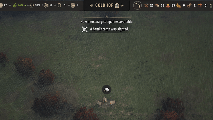 Manor Lords - Bandit Camps Have a Tent Icon