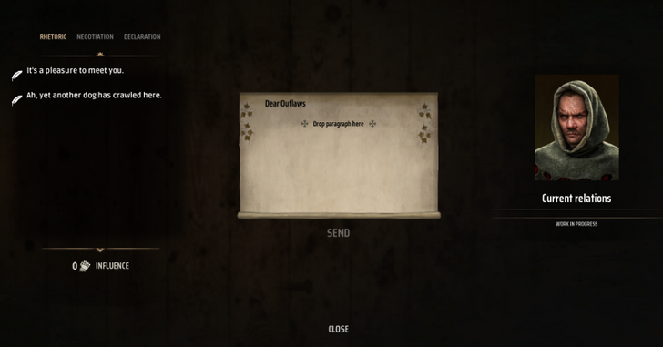 Manor Lords - Diplomacy Options for Bandits