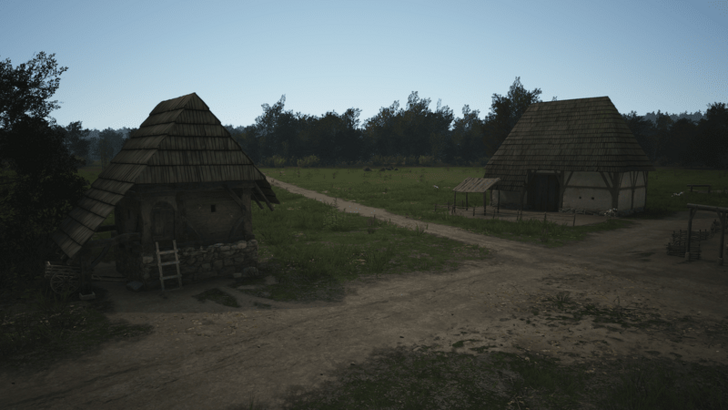 Manor Lords - Store Exposed Goods in a Granary and a Storehouse