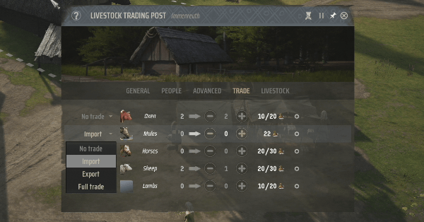 Manor Lords - Spending Regional Wealth on Import