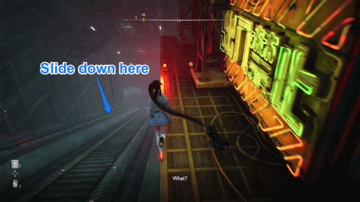 Stellar Blade - Sliding down the Lift Route