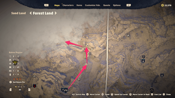Sand Land How to Get to Flying Fortress Garam