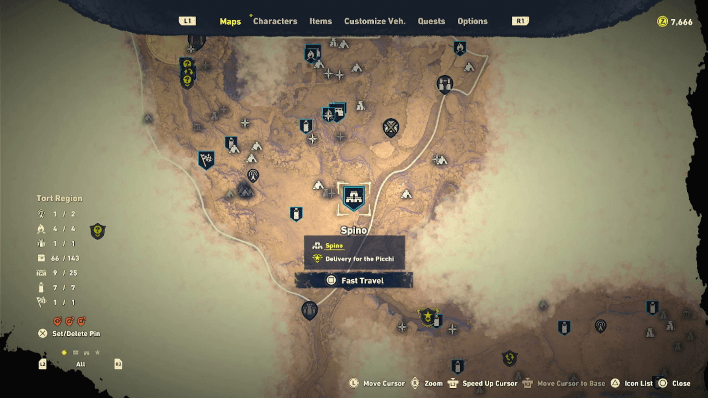Sand Land - Spino on the Map