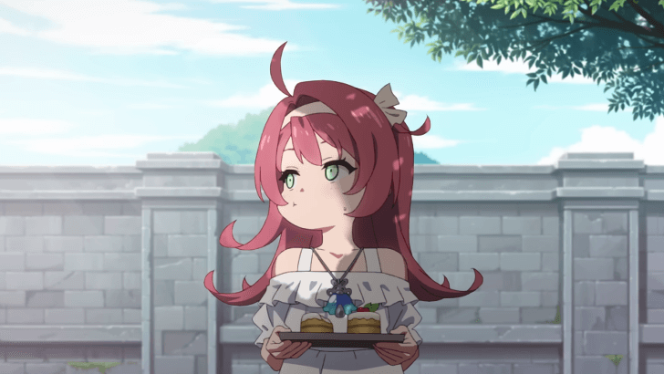 Genshin Impact - Clervie Story and Lore - Clervie with Cake