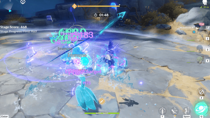 Genshin - Vibro Crystal Day 1 Swirl Reaction