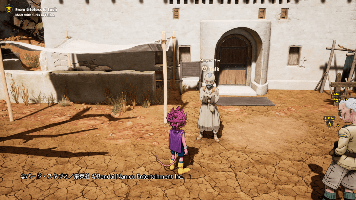 Sand Land - Talk to Mayor Tor