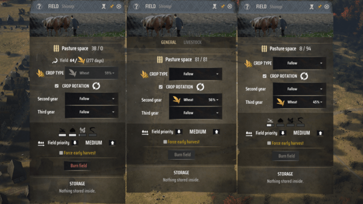 Manor Lords - Three-Field Farming System Sample