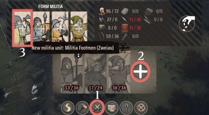 Manor Lords - How to Recruit Militia Footmen