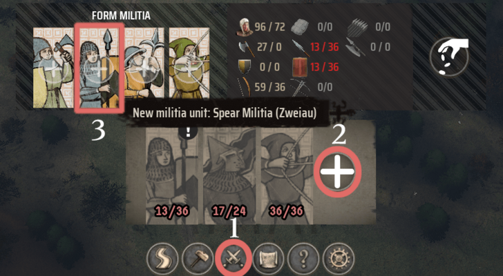 Manor Lords - How to Recruit Spearmen Militia