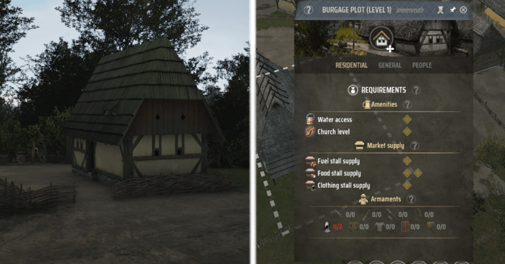 Manor Lords - Upgrade Burgage Plots to Level 2 to Gain Regional Wealth