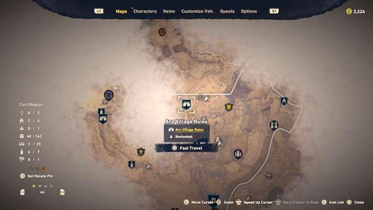 Tattered Old Toy Map