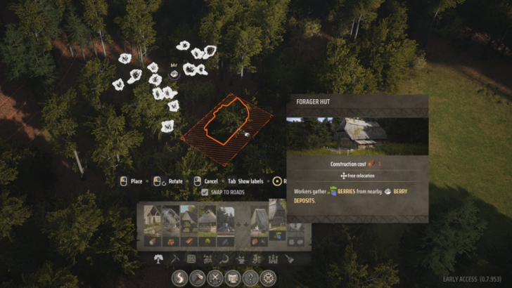 Manor Lords - Build a Forager Hut