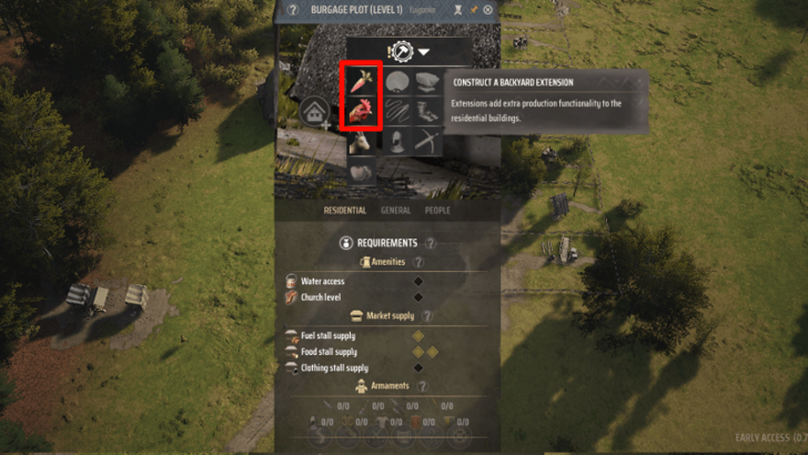 Manor Lords - Build a Chicken Coop or Vegetable Garden