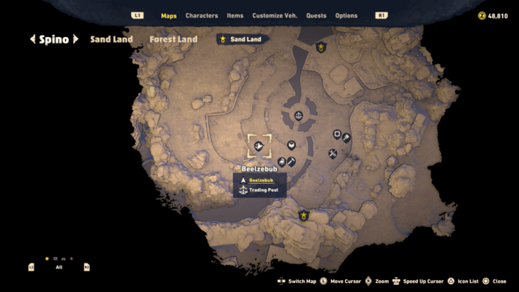 Sand Land - Trading Post Map Image