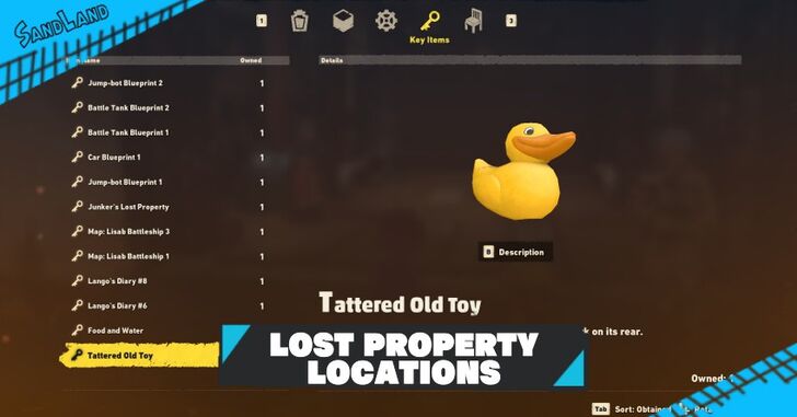 SAND LAND Lost Property