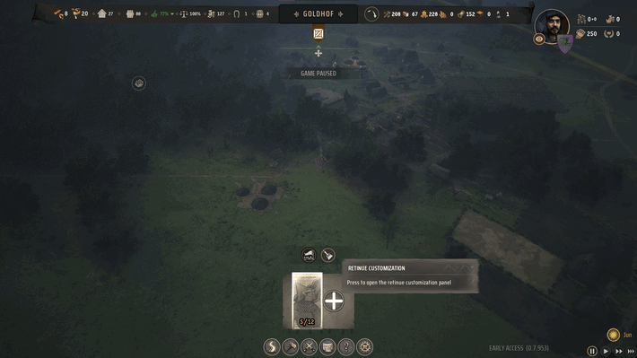 Manor Lords - Army Menu