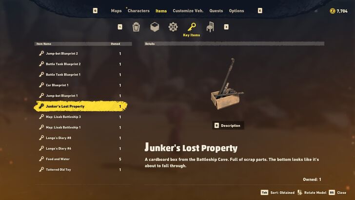 Sand Land Lost Property Junker
