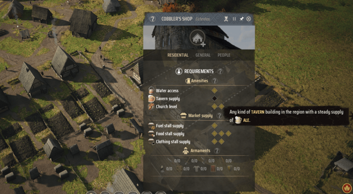 Manor Lords - How to Make Ale - Used to Upgrade Burgage Plot