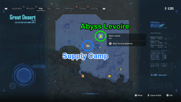 Stellar Blade - Abyss Levoire Map Location