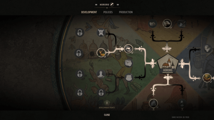 Manor Lords - Gathering Development Tree