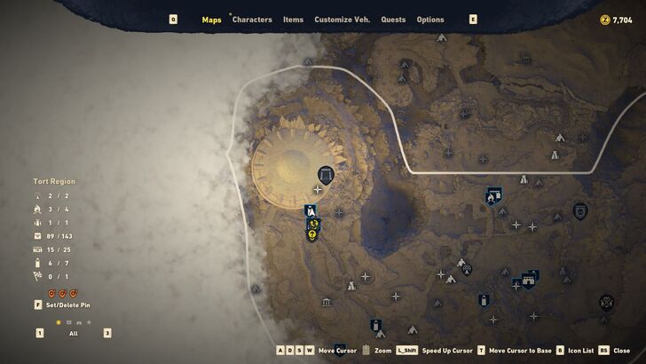 Sand Land Baugi Location. mode:show