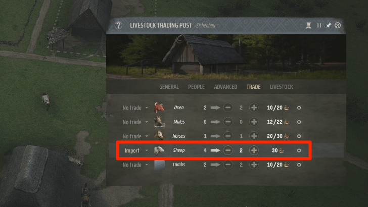 Manor Lords - Import Your First Two Sheep