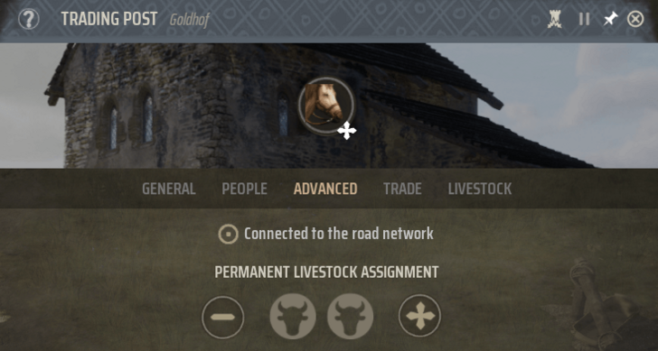 Manor Lords - Assign Horses to Trading Posts