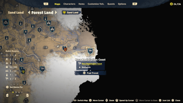 Hoverjet Blueprint Race Reward Location