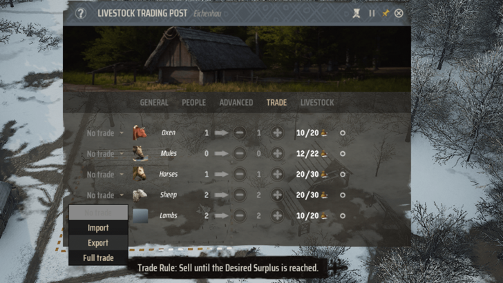 Manor Lords - How to Make Cloaks - Export Sheep