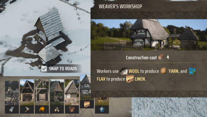 Manor Lords - How to Make Cloaks - Build a Weaver