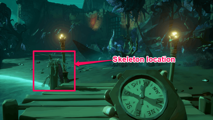 Sea of Thieves - Skeleton with Lantern Location