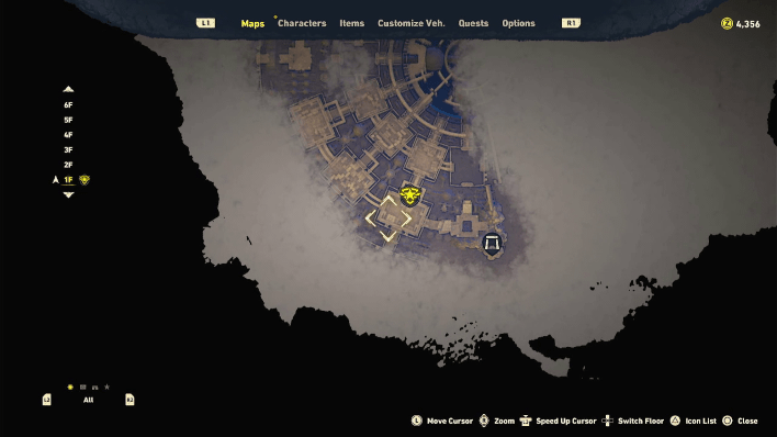 Sand Land - Lisab Battleship Pt. 2 Chest #1 Map