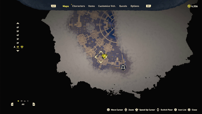 Sand Land - Lisab Battleship Pt. 2 Chest #3 Map