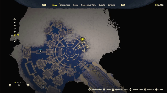 Sand Land - Lisab Battleship Pt. 2 Chest #4 Map