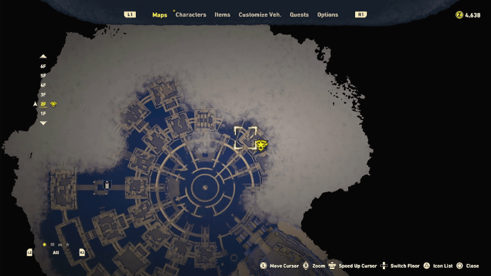 Sand Land - Lisab Battleship Pt. 2 Chest #6 Map