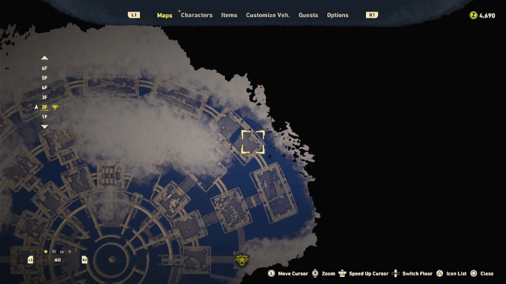 Sand Land - Lisab Battleship Pt. 2 Chest #12 and #13 Map