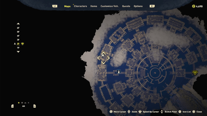 Sand Land - Lisab Battleship Pt. 2 Chest #14 Map