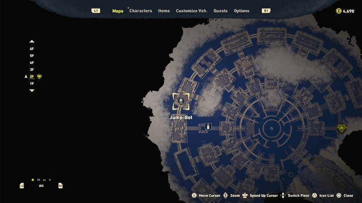 Sand Land - Lisab Battleship Pt. 2 Chest #15 and #16 Map