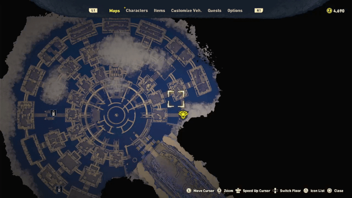 Sand Land - Lisab Battleship Pt. 2 Chest #18 Map