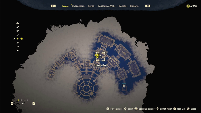 Sand Land - Lisab Battleship Pt. 2 Chest #20 Map