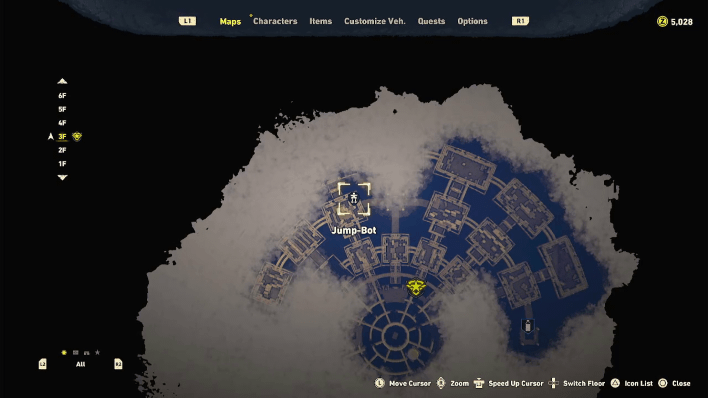 Sand Land - Lisab Battleship Pt. 2 Chest #22 Map