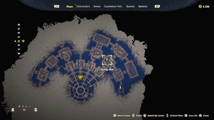 Sand Land - Lisab Battleship Pt. 2 Chest #25 Map