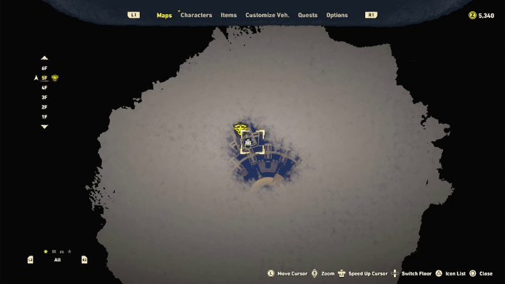 Sand Land - Lisab Battleship Pt. 2 Chest #30 Map