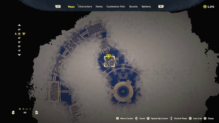 Sand Land - Lisab Battleship Pt. 2 Chest #32 Map